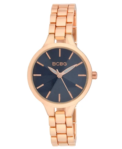 Bcbg Women's Quartz Round Rose Gold Stainless Steel Watch 32mm