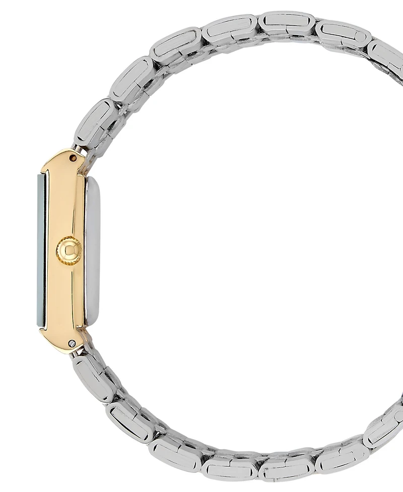 Bcbg Women's Quartz Rectangle Gold Stainless Steel Watch 22mm
