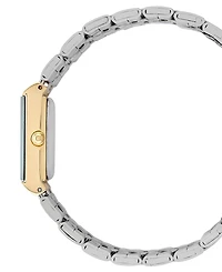 Bcbg Women's Quartz Rectangle Gold Stainless Steel Watch 22mm