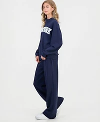 Fvr Drm Juniors Mock Neck Scuba Sweatshirt Sweatpants