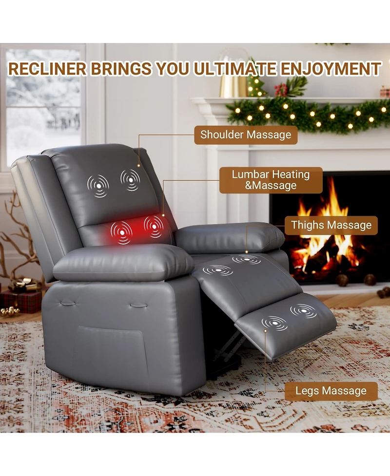 gaomon Power Lift Recliner Sofa Chair with Massage and Heat for Elderly, Home Theater Seat