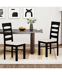 Slickblue Set of 2 High Back Dining Chairs with Comfortable Padded Seat