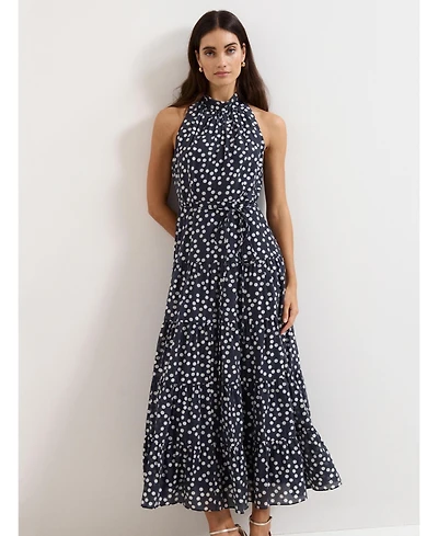 Phase Eight Women's Nita Navy Spot Maxi