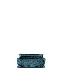 Pre-Owned Saint Laurent Baby Niki Chain Flap Bag Matelasse Chevron Velvet
