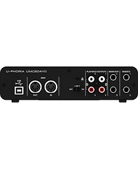 Behringer U-Phoria UMC204HD Audiophile 2x4 Usb Audio/Midi Interface with Midas Mic Preamplifiers, 24-Bit/192kHz Resolution