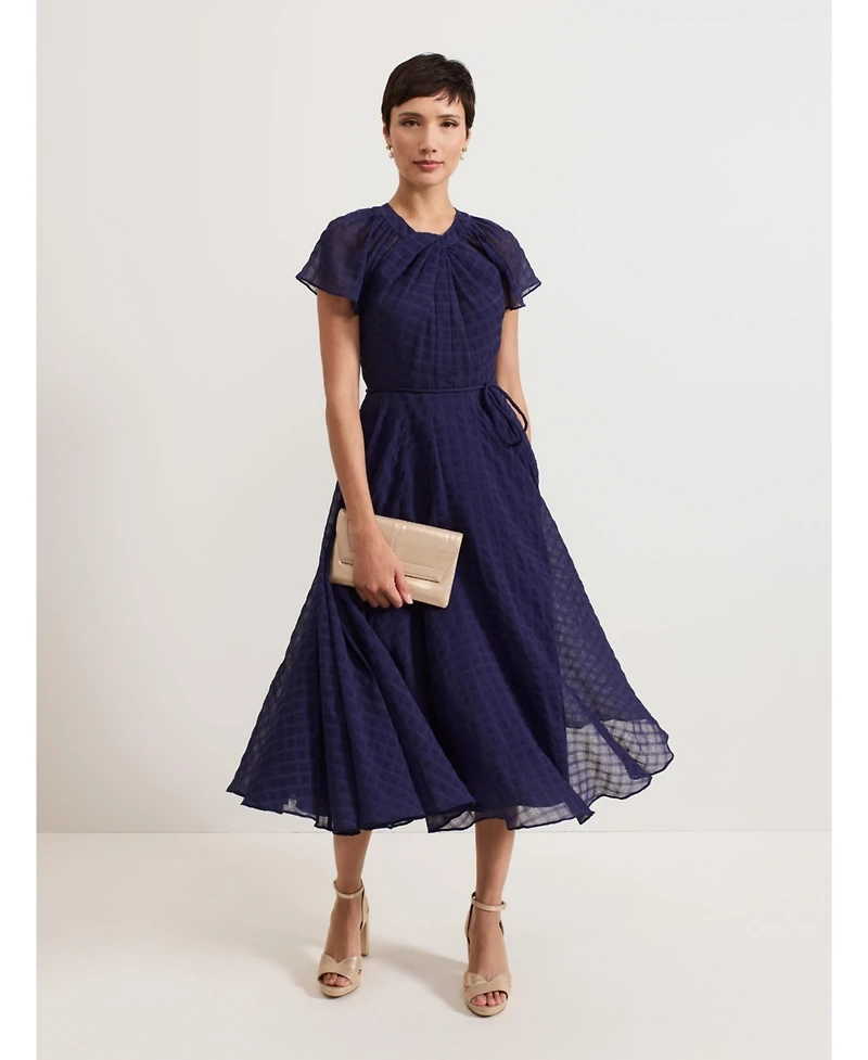 Phase Eight Women's Gwen Pleated Textured Dress