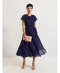 Phase Eight Women's Gwen Pleated Textured Dress