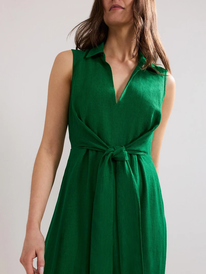 Phase Eight Women's Sculpted Tie-Waist Midi Shirt Dress