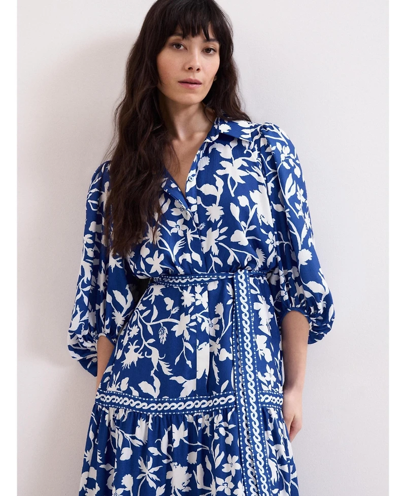 Phase Eight Women's Floral Print Shirt Dress
