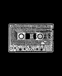La Pop Art Men's Cassette Tape Design Word Tank Top
