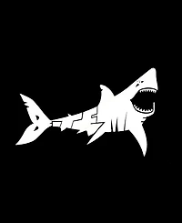La Pop Art Men's Shark Graphic Tank Top