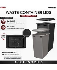 Rev-a-Shelf Single Pullout Trash Can Soft-Close Slides