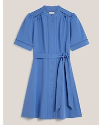 Hobbs London Women's Livvie Belted Mini Shirt Dress