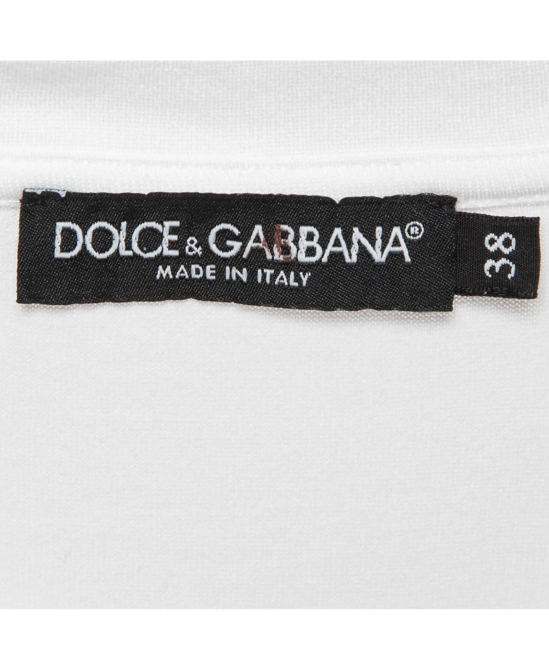 Pre-Owned Dolce & Gabbana Women's Logo Print Cotton Jersey T-Shirt