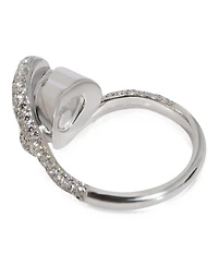 Pre-Owned Chopard Happy Diamond Heart Ring in 18k White Gold 0.86 Ctw