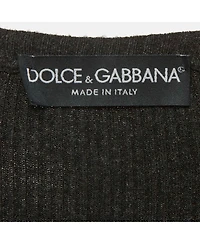 Pre-Owned Dolce & Gabbana Women's Lace And Rib Knit Cardigan
