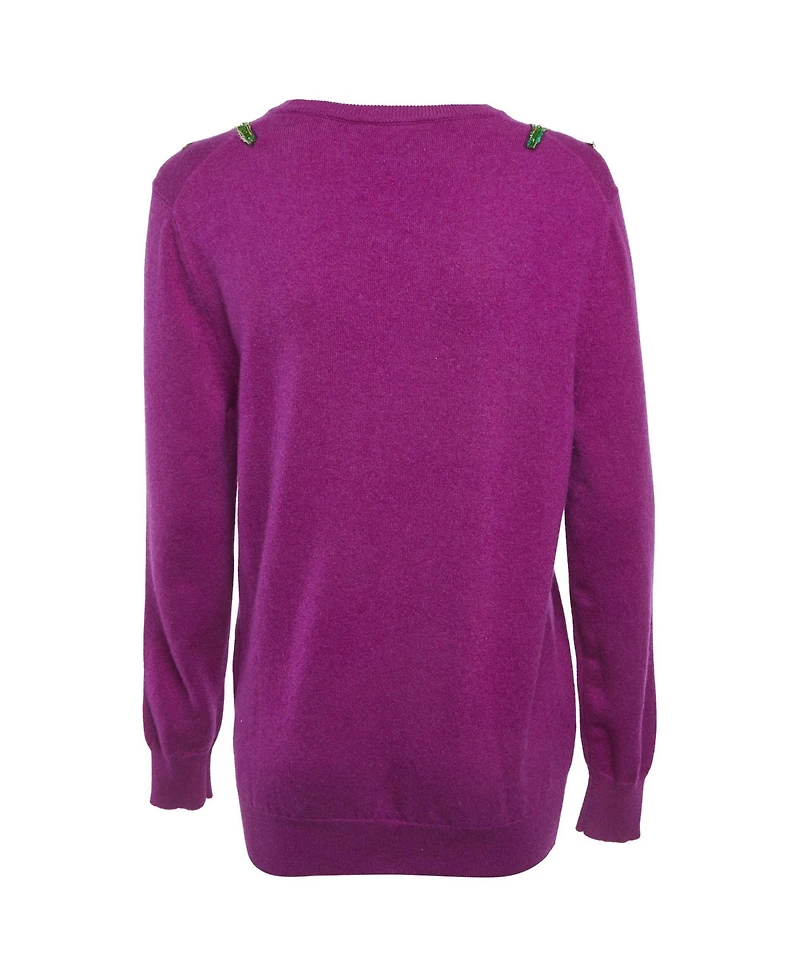 Pre-Owned Dolce & Gabbana Women's Floral Applique Sweater