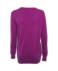 Pre-Owned Dolce & Gabbana Women's Floral Applique Sweater