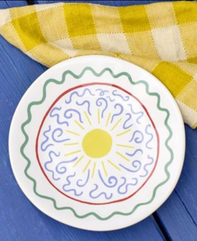 Costa Nova Summer Bliss Appetizer Plates, Set of 4