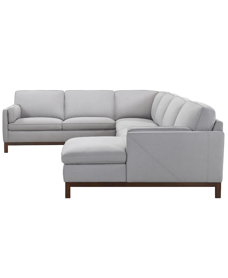 Virton 4-Piece Fabric Chaise Sectional Sofa