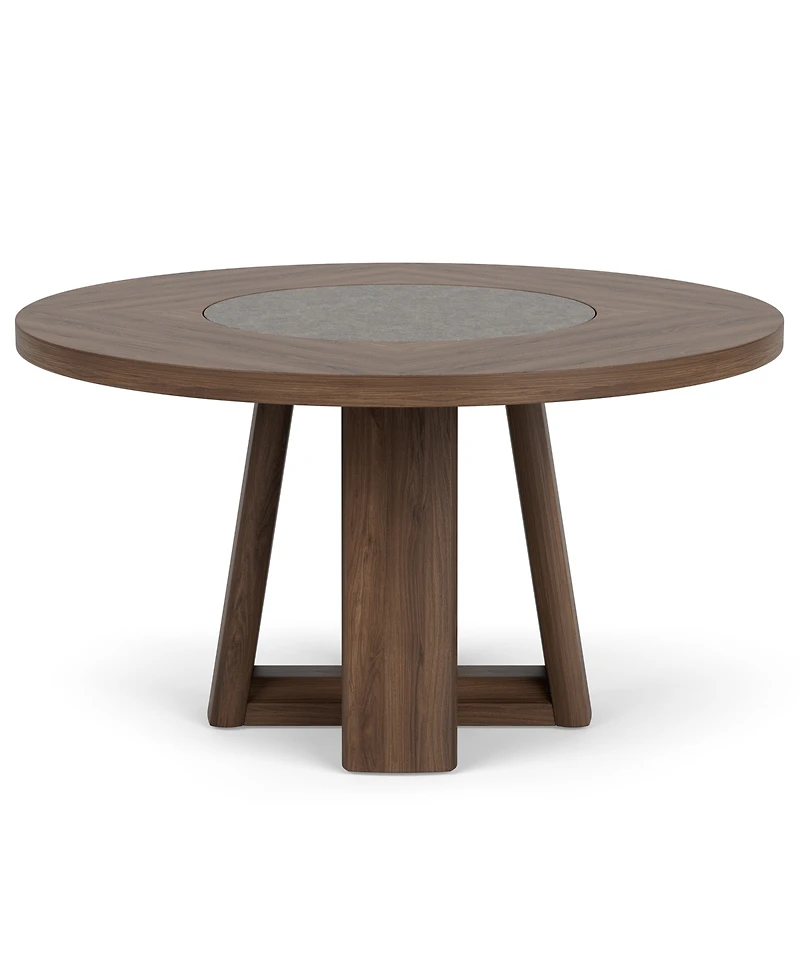 Amelie Round 5-Piece Wood Dining Set (Table and 4 Wood Side Chairs)