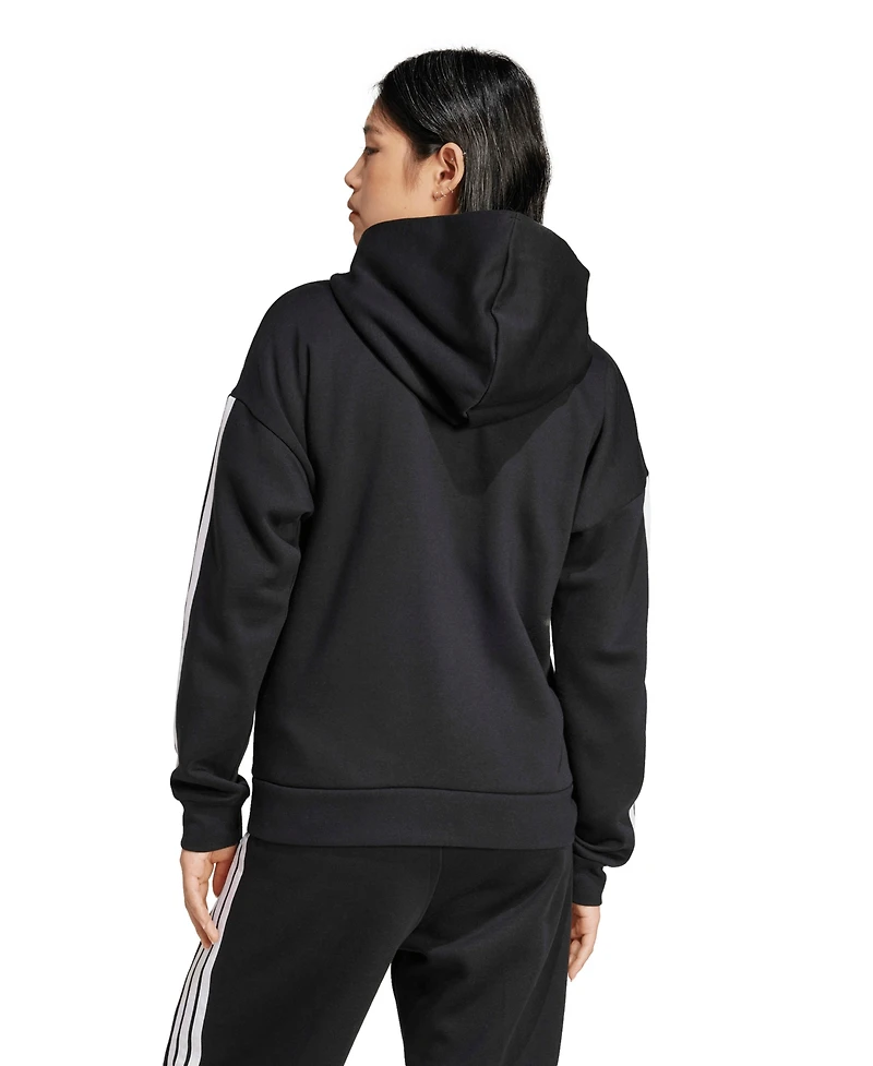 adidas Women's 3-Stripe Fleece Full Zip Hoodie