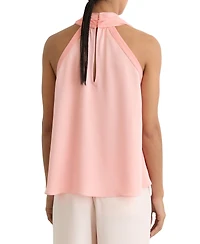 Reiss Women's Andrea Satin Sleeveless Scarf-Neck Top