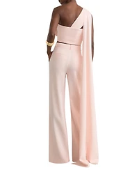 Reiss Women's One-Shoulder Scarf Bustier Top