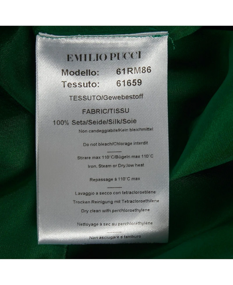 Pre-Owned Emilio Pucci Women's Silk Pleated Top