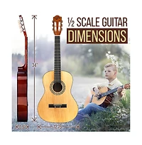 Pyle 34" Classical Guitar Kit - Includes Digital Tuner, Gig Bag, and Accessories (PGACLS40)