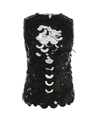 Pre-Owned Givenchy Women's Sequin Tulle Sleeveless Top