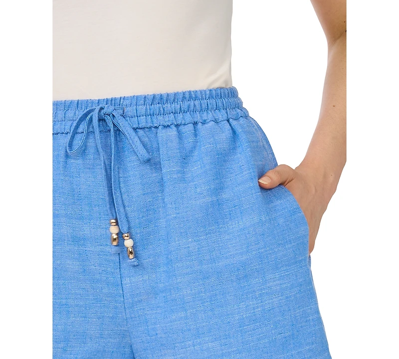 CeCe Women's Elastic Waistband Drawstring Shorts