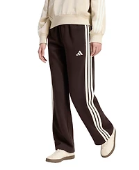 adidas Women's Essentials Three Stripes Fleece Open Hem Pants