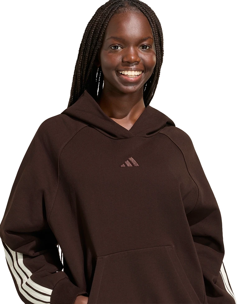 adidas Women's 3-Stripes Pull-On Hoodie