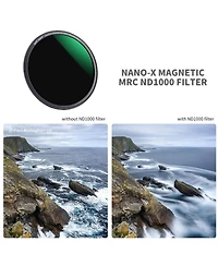 K&F Concept 77mm 3-Piece Magnetic Lens Filter Kit with Mcuv, Cpl and ND1000 Hd Filters