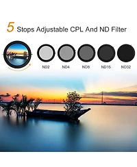 K&F Concept 40.5mm Super Slim Multi Coating Variable ND8 ND2000 Filter
