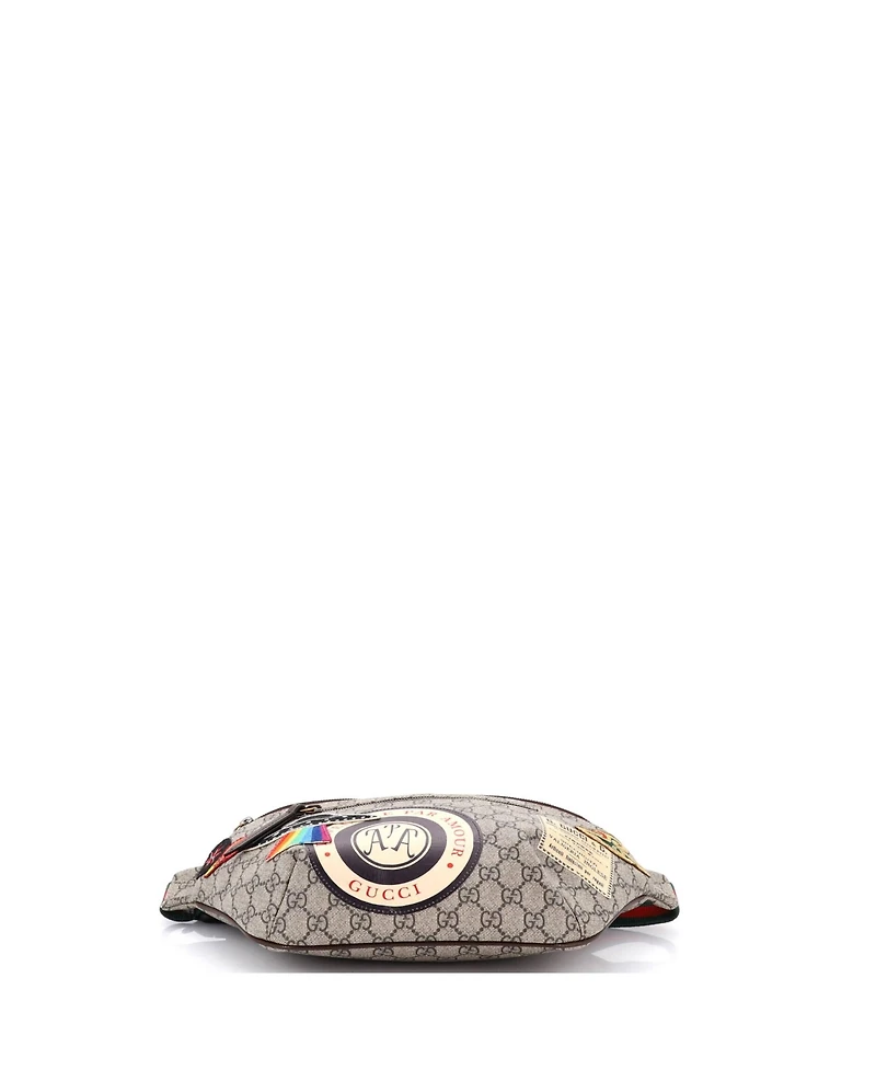 Pre-Owned Gucci Courrier Zip Belt Bag Gg Coated Canvas with Applique