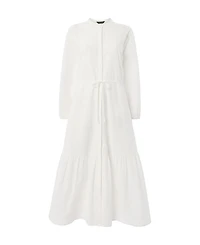 Whistles Women's Long Sleeve Broderie Midi Dress