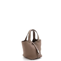 Pre-Owned Hermes Pm Monochrome Picotin Lock Bag Clemence