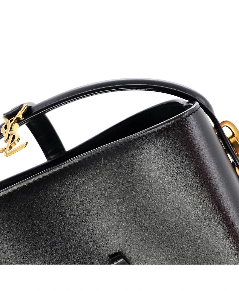 Pre-Owned Saint Laurent Mini Le 37 Bucket Bag Leather