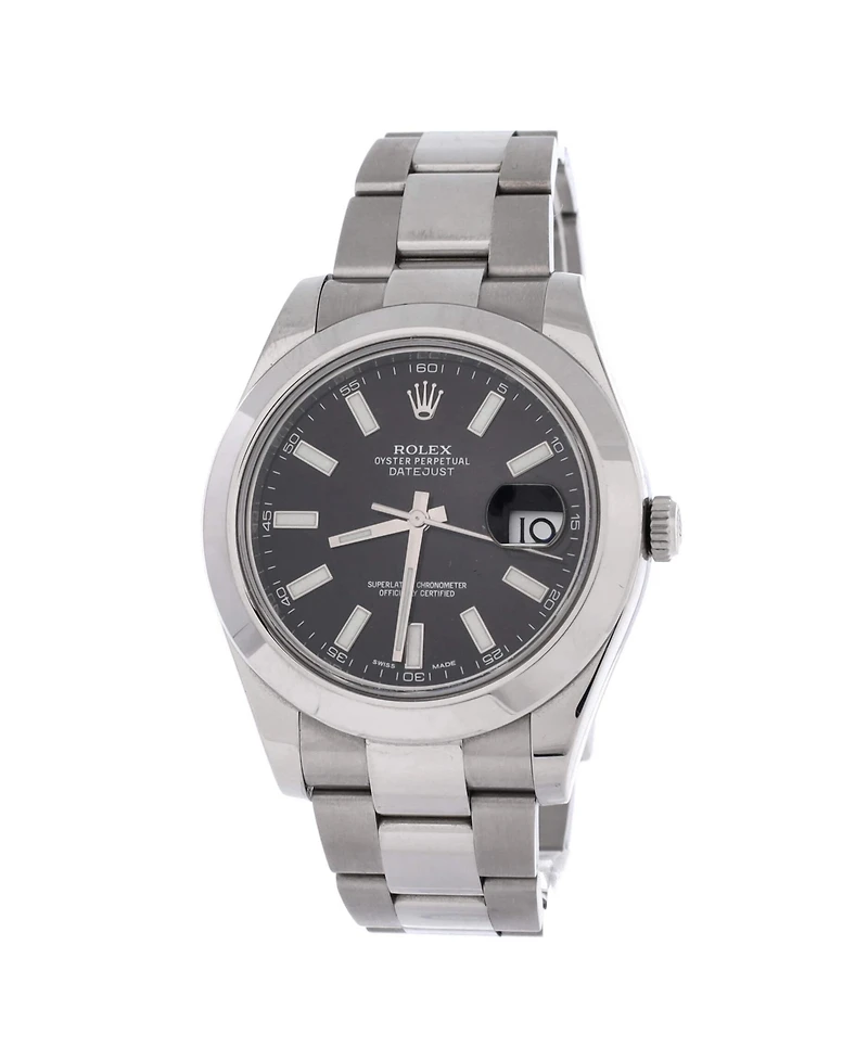 Pre-Owned Rolex Oyster Perpetual Datejust Ii Automatic Watch in Stainless Steel 41mm