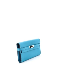 Pre-Owned Hermes Long Kelly Wallet Chevre Mysore