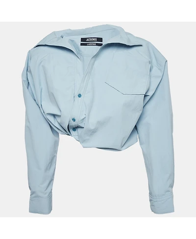 Pre-Owned Jacquemus Women's Cotton Cropped Shirt