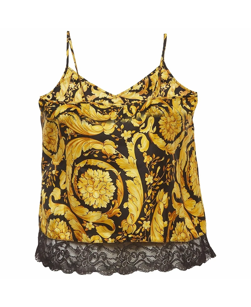 Pre-Owned Versace Women's Barocco Print Silk Camisole