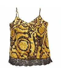 Pre-Owned Versace Women's Barocco Print Silk Camisole