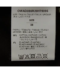 Pre-Owned Off-White Women's Logo Print Rib Knit Racer Back Tank Top