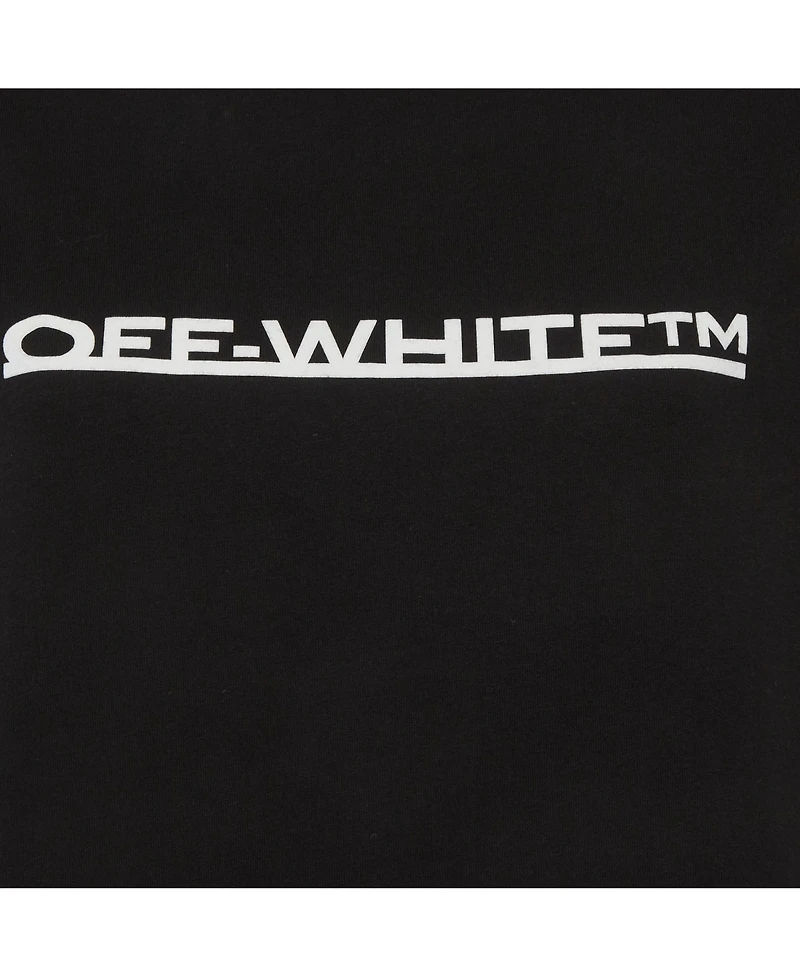 Pre-Owned Off-White Women's Underlined Logo Print Jersey Crew Neck T-Shirt