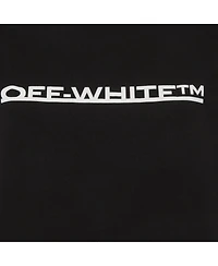 Pre-Owned Off-White Women's Underlined Logo Print Jersey Crew Neck T-Shirt