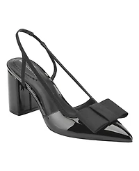 Bandolino Women's Sanessa Bow Block Heel Slingback Pumps