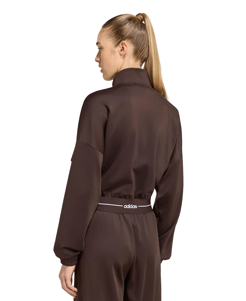 adidas Women's Hyperglam Track Cropped Training Top